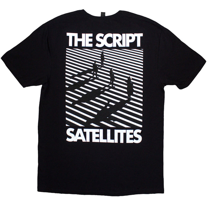 The Script Satellites & Pocket Logo Black Medium Unisex T-Shirt