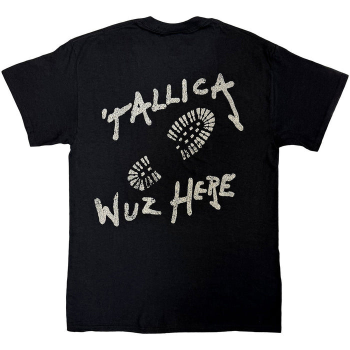 Metallica Wuz Here Black Medium T-Shirt