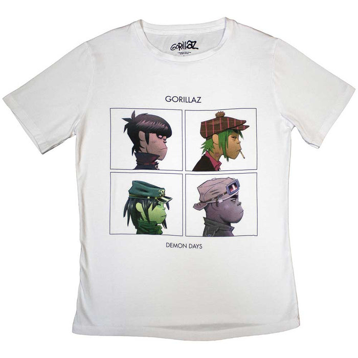 Gorillaz Demon Days White Ladies Small T-Shirt