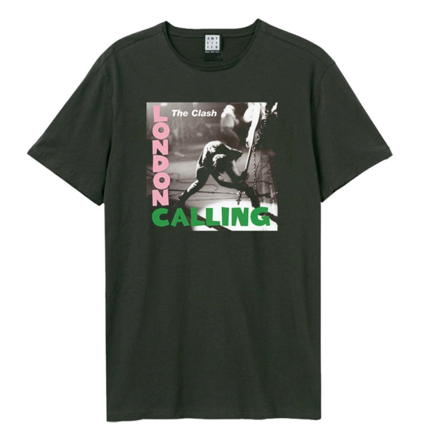 The Clash London Calling Amplified Charcoal X-Large Unisex T-Shirt