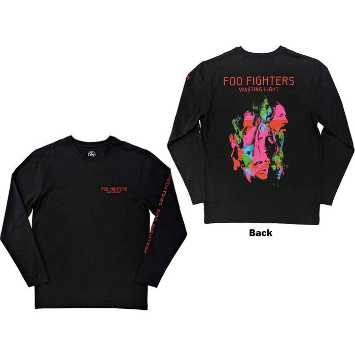 Foo Fighters Wasting Light Black Long Sleeve Small T-Shirt