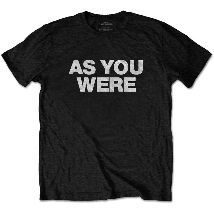 Liam Gallagher As You Were Black X-Large T-Shirt