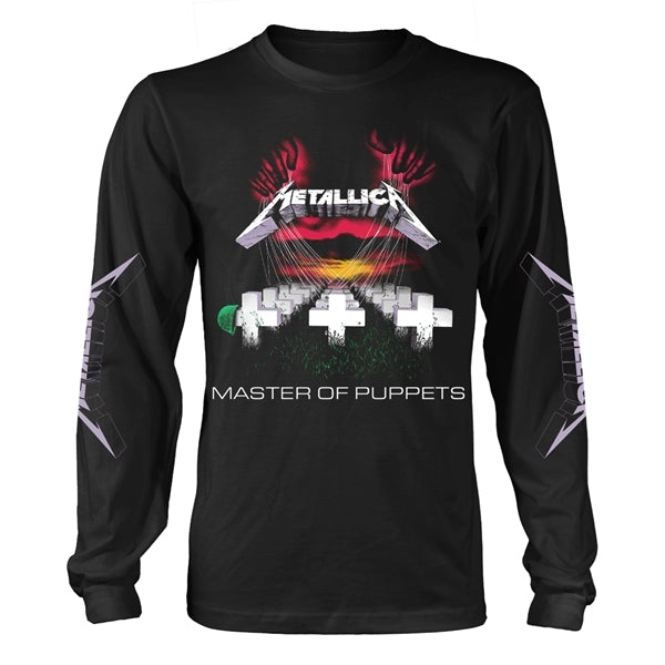 Metallica Master Of Puppets Black X-Large Long Sleeved T-Shirt