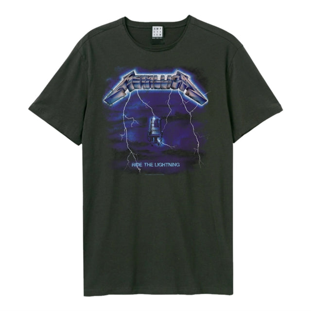 Metallica Ride The Lightning Amplified Charcoal X-Large Unisex T-Shirt