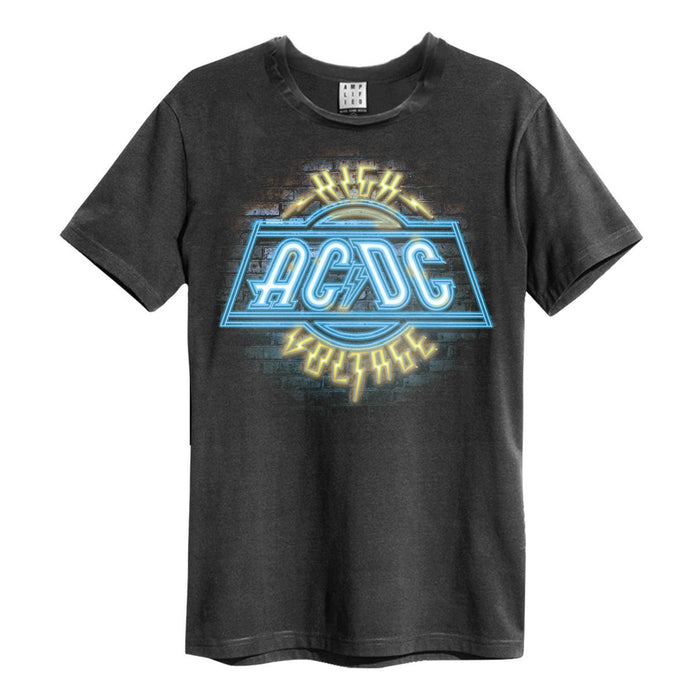 AC/DC High Voltage Neon Charcoal Small T-Shirt