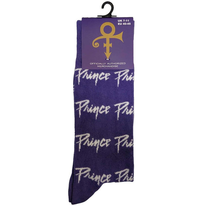 Prince Unisex Ankle Socks: Logo Repeat (Uk Size 7 - 11)