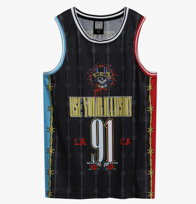 Guns N Roses Dust N Bones Charcoal Basketball Vest X-Small T-Shirt