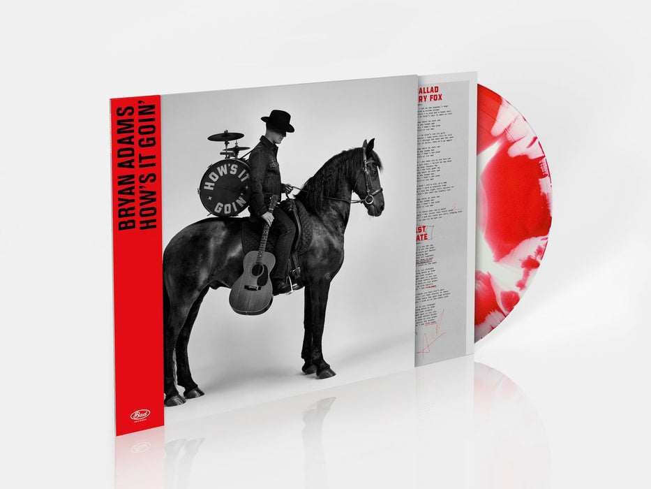 Bryan Adams How's It Goin' Red & White Sunburst Vinyl LP Due Out 06/11/26