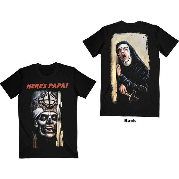 Ghost Here's Papa Back Black X-Large T-Shirt