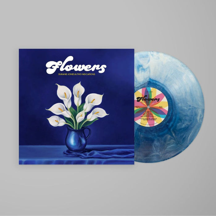 Durand Jones & The Indications Flowers Vinyl LP Indies Blue Iceberg Splash Colour 2025
