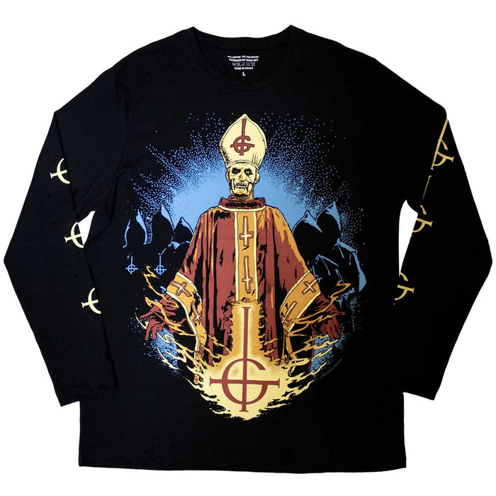Ghost Papa & Radient Ghouls Black Small T-Shirt