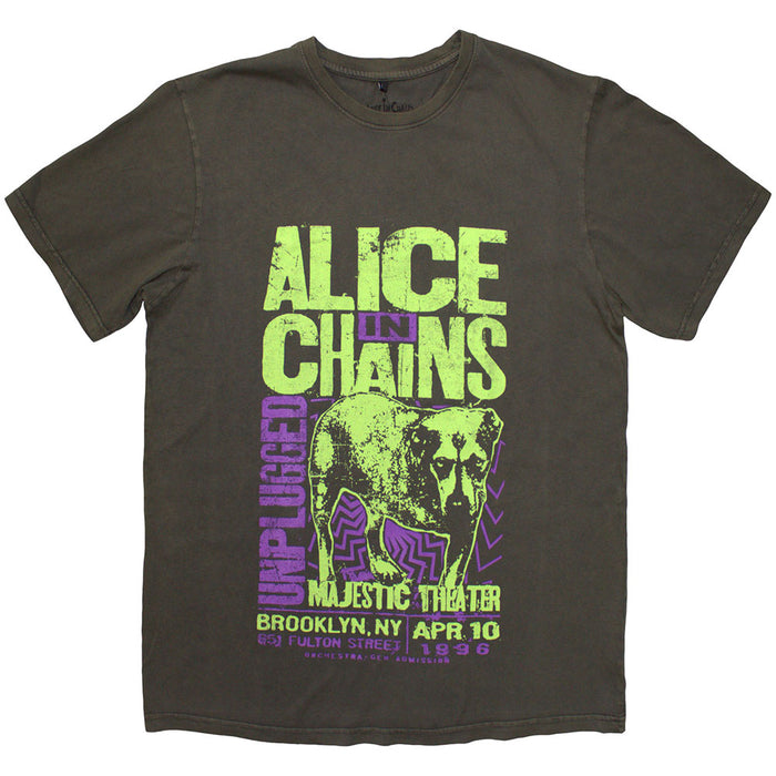 Alice In Chains Unplugged Dog Wash Grey Large T-Shirt