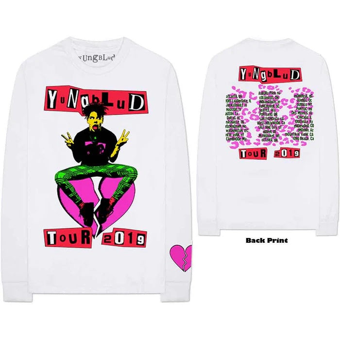 Yungblud Punker White Medium Long Sleeve T-Shirt