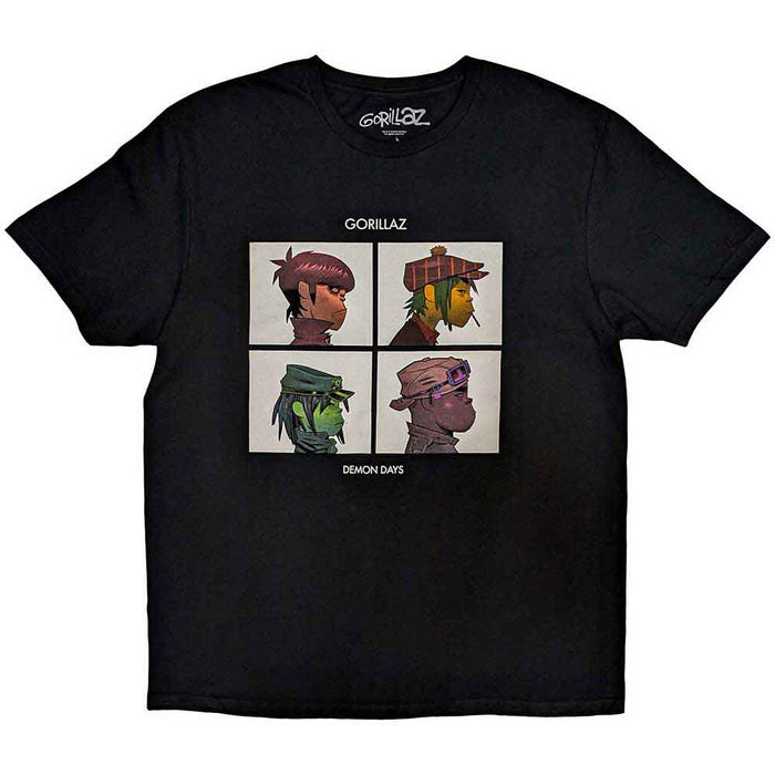 Gorillaz Demon Days Black X-Large T-Shirt