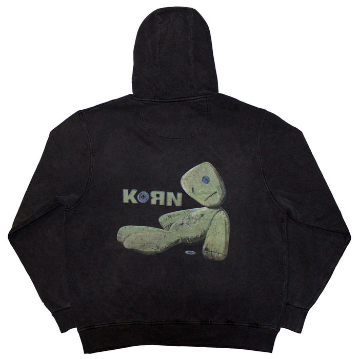 Korn Doll Issues Stone Wash Charcoal Grey XX-Large Hoodie