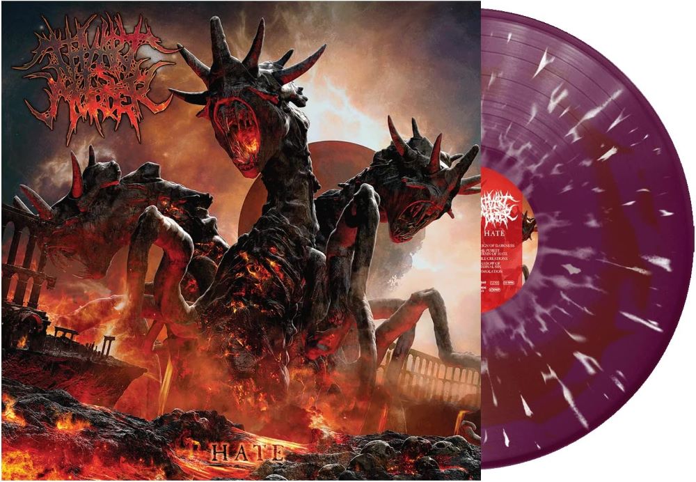 Thy Art Is Murder Hate Vinyl LP Purple Red Swirl with White Splatter Colour 2023
