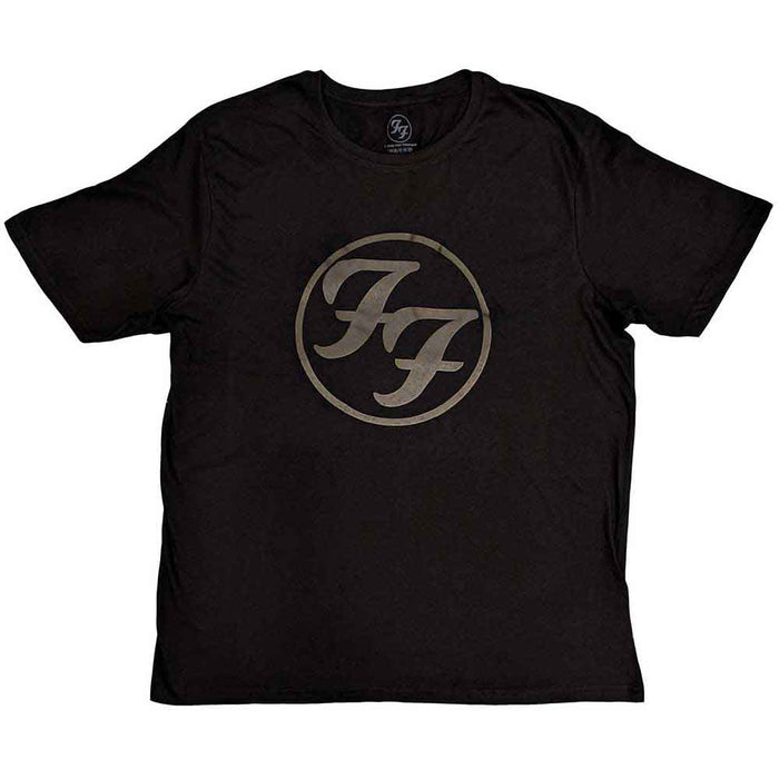 Foo Fighters FF Logo Hi-Build Black Large Unisex T-Shirt