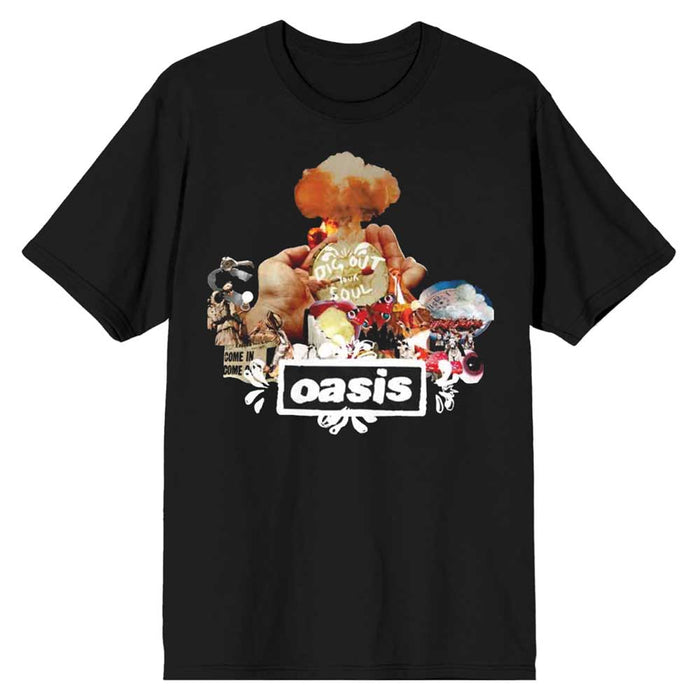 Oasis Atomic Collage Black XX-Large T-Shirt