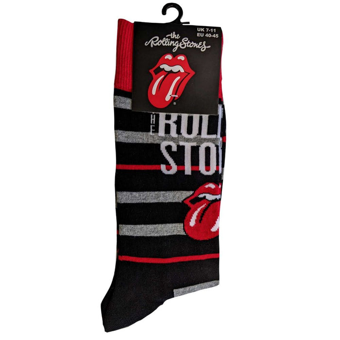 The Rolling Stones Unisex Ankle Socks: Logo & Tongue (Uk Size 7 - 11)