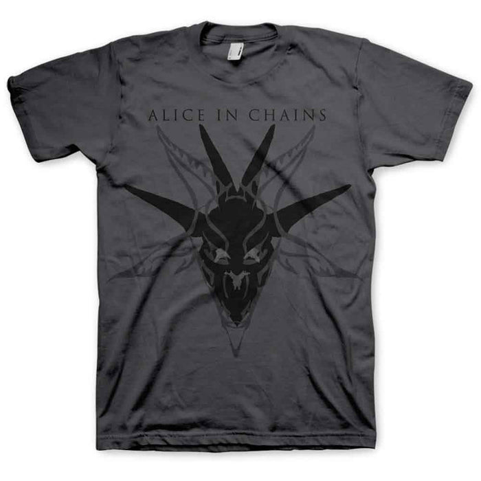 Alice In Chains Black Skull Charcoal Grey X-Large T-Shirt