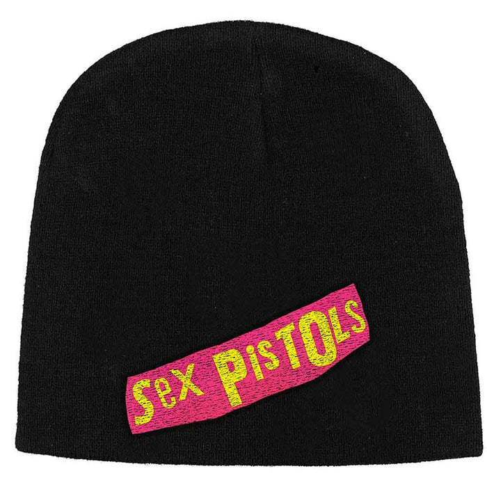 Sex Pistols Logo Black Beanie Hat