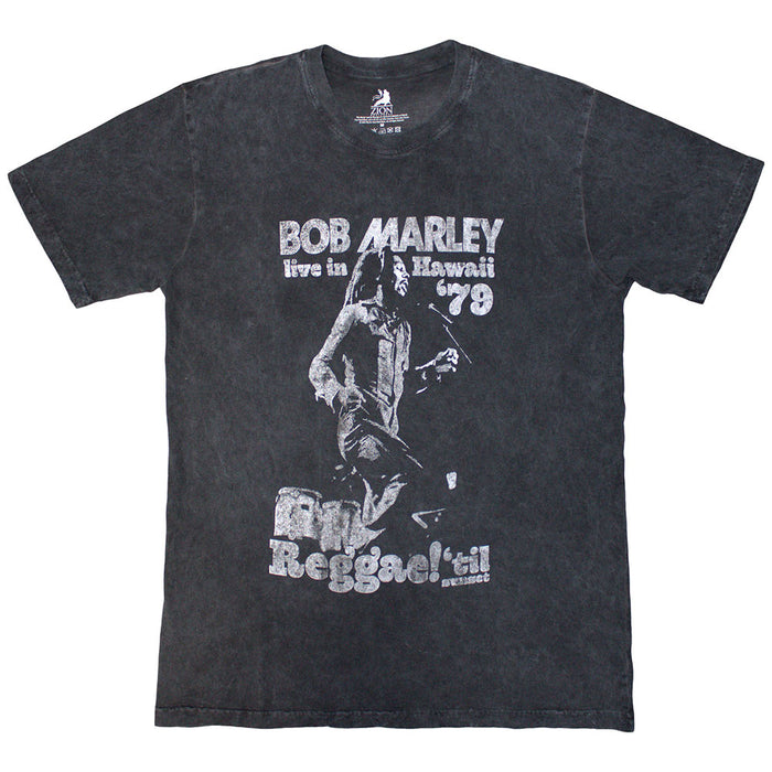 Bob Marley Hawaii Charcoal Grey Medium T-Shirt