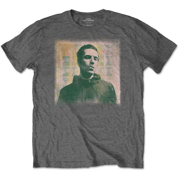 Liam Gallagher Monochrome Charcoal Grey X-Large T-Shirt