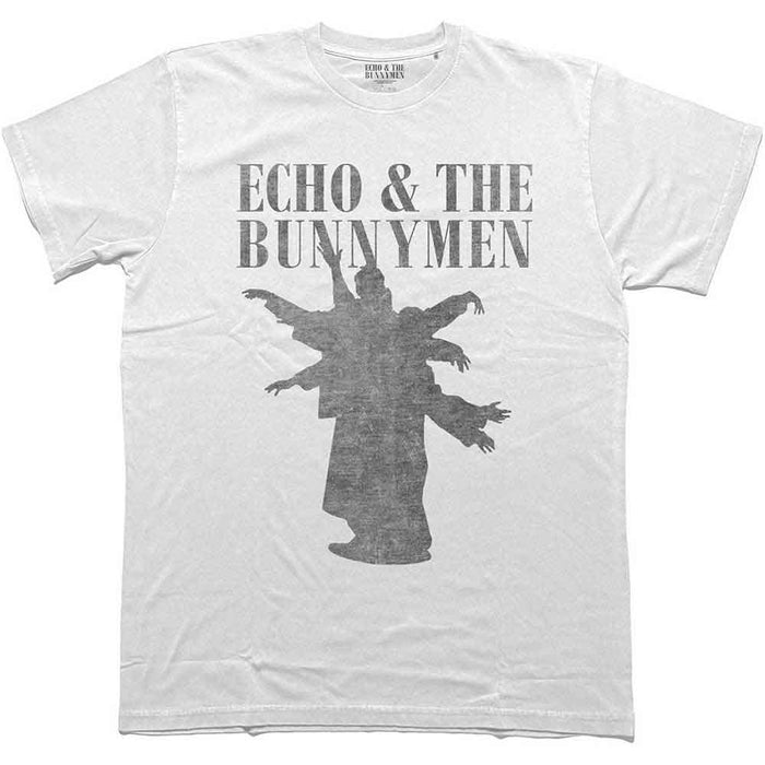 Echo & The Bunnymen Silhouettes White X-Large Unisex T-Shirt