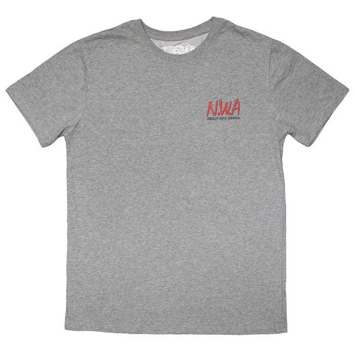N.W.A Mini Logo Grey X-Large T-Shirt
