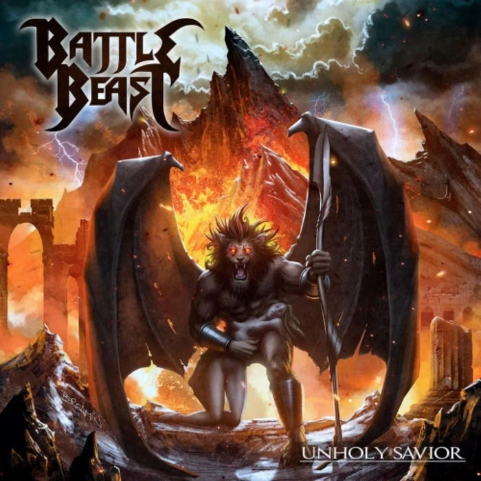 Battle Beast Unholy Savior Vinyl LP Transparent Yellow Colour 2024