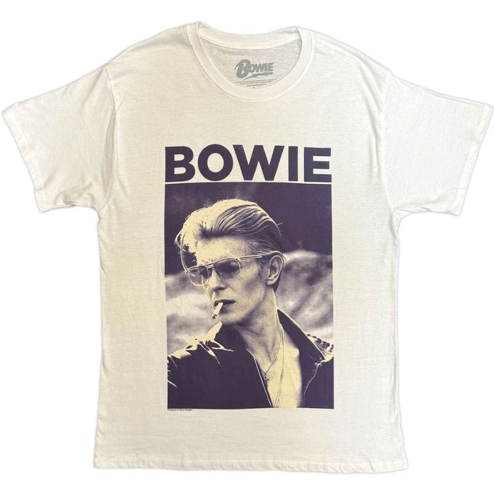 David Bowie Smoking White X-Large T-Shirt