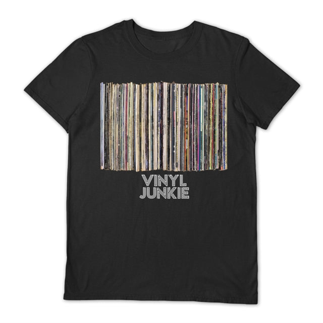 Vinyl Junkie Black X-Large Unisex T-Shirt