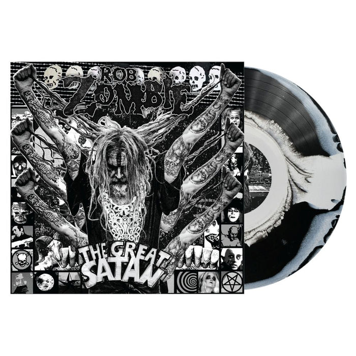 Rob Zombie The Great Satan Vinyl LP Indies Black White Swirl Colour 2026