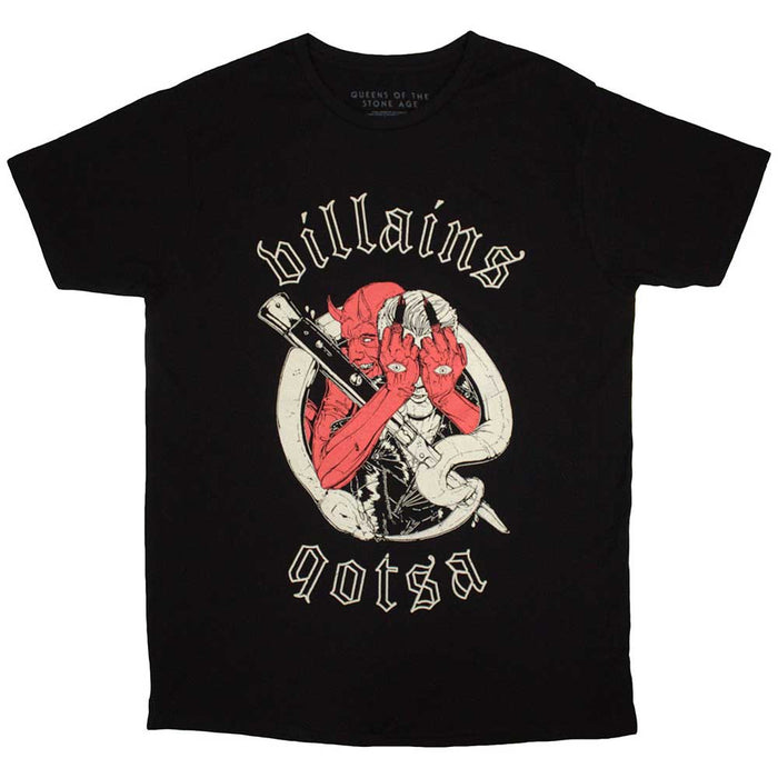Queens Of The Stone Age Villains Black Medium T-Shirt