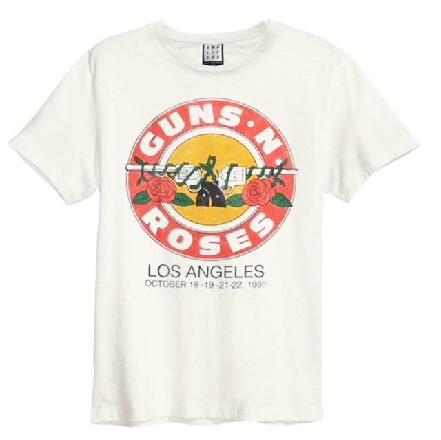 Guns 'N' Roses Vintage Bullet Amplified White Medium T-Shirt