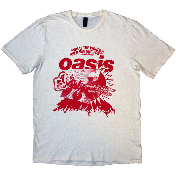 Oasis What The World's Been Waiting For Natural X-Large T-Shirt