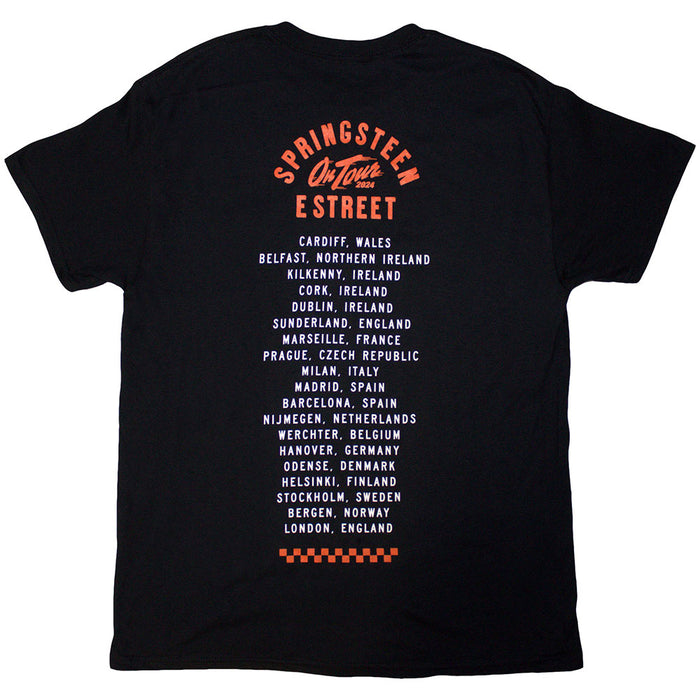 Bruce Springsteen Tour '24 Wheel Black Small T-Shirt