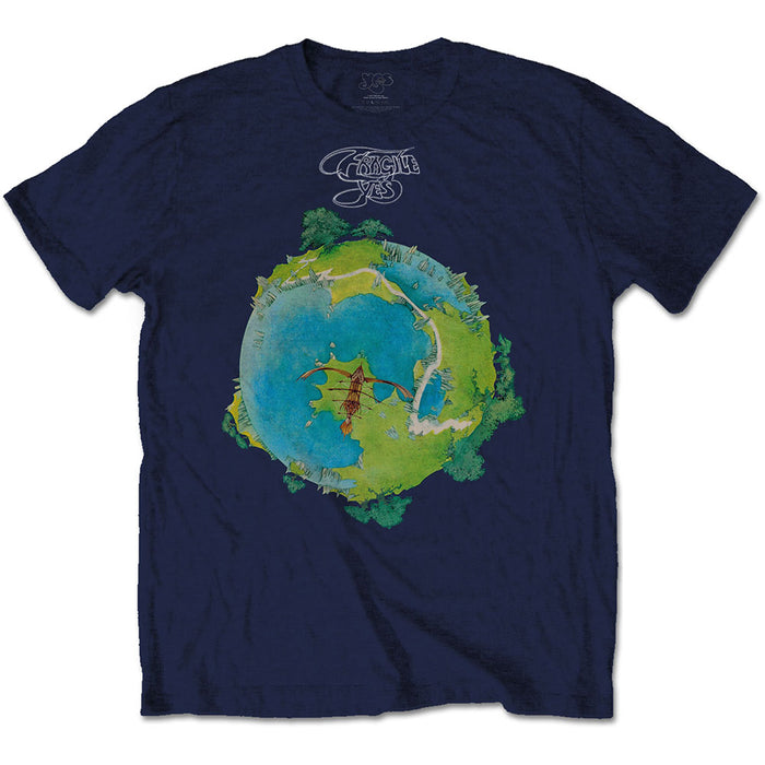 Yes Fragile Navy Blue Large T-Shirt