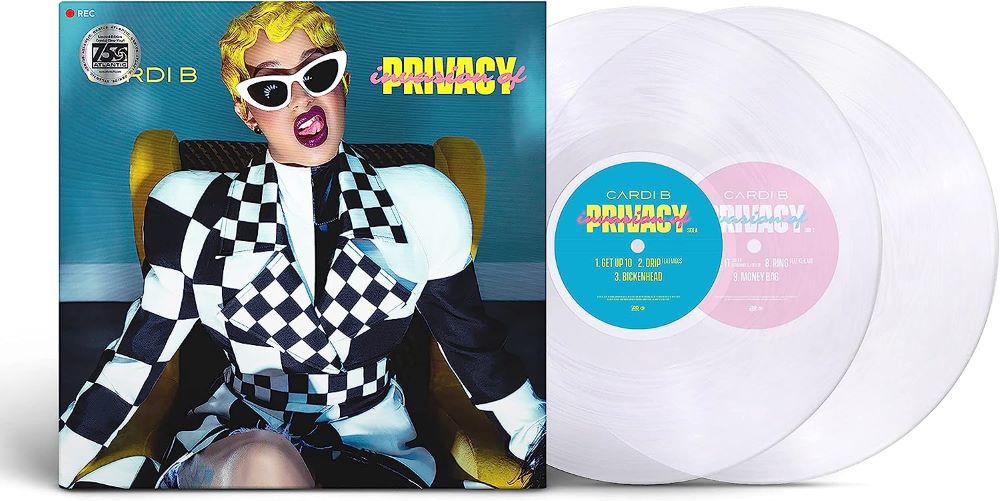 Cardi B Invasion of Privacy Vinyl LP Clear Colour 2023