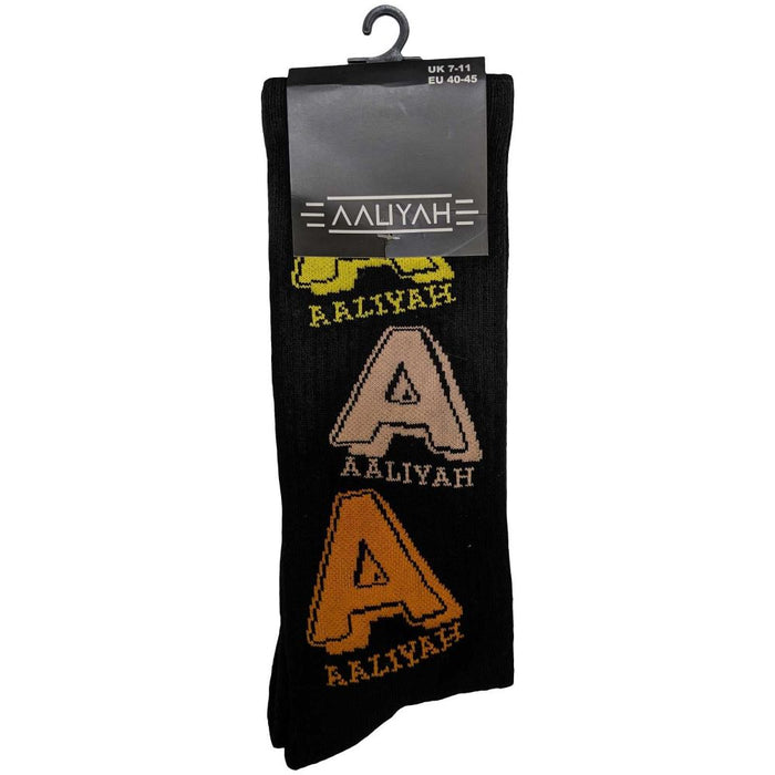 Aaliyah Unisex Ankle Socks: Tricolour Logo (Uk Size 7 - 11)