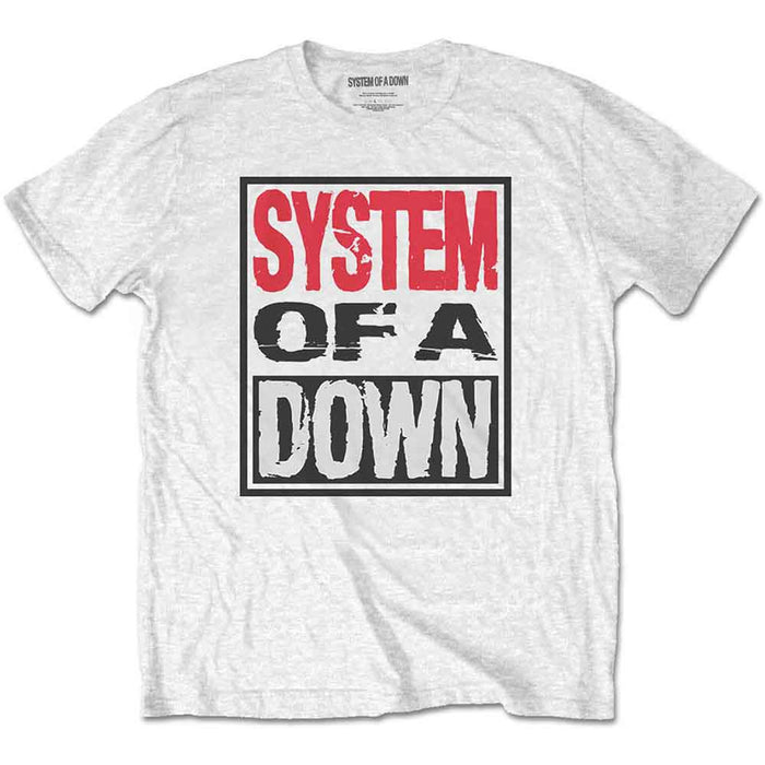 System Of A Down White XX-Large T-Shirt