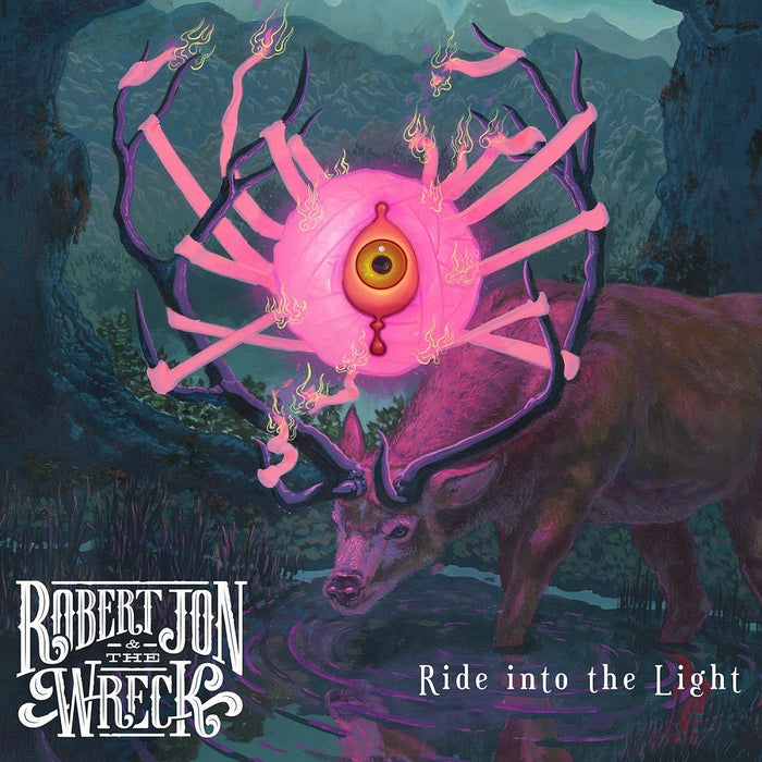 Robert Jon & The Wreck Ride Into The Light Vinyl LP Red & Yellow Swirl Colour 2023