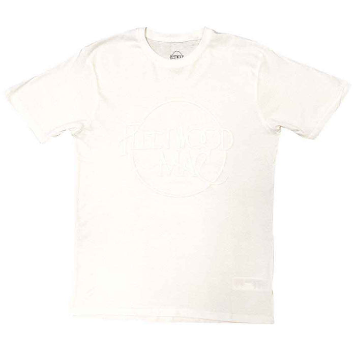 Fleetwood Mac Classic Logo Hi-Build White Medium T-Shirt