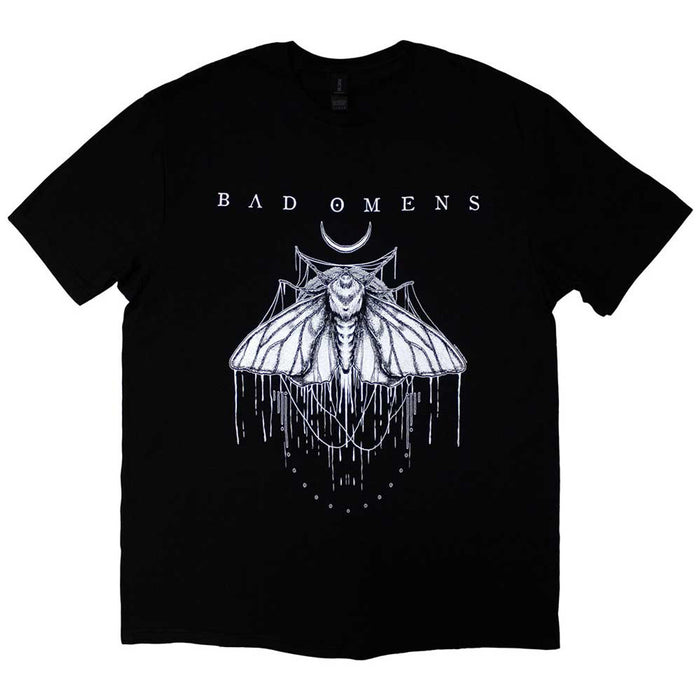 Bad Omens Moth Black Colour X-Large T-Shirt