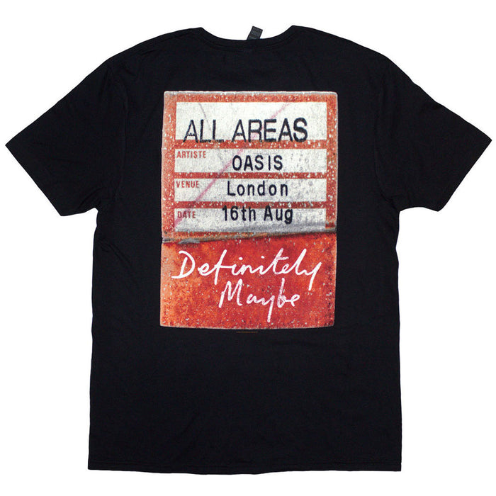 Oasis Definitely Maybe AAA Pass Black XX-Large T-Shirt