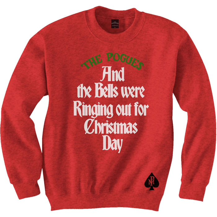 The Pogues Bells Were Ringing Out Red Medium Christmas Sweatshirt