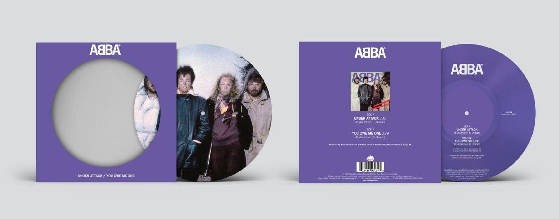 ABBA Under Attack 7" Vinyl Single 2023