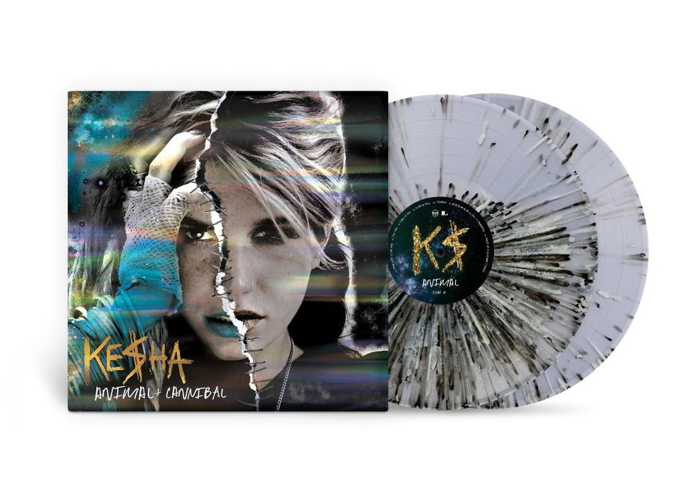 Kesha Animal + Cannibal (15th Anniversary) Vinyl LP Black & White Translucent Splatter Colour Due Out 27/03/26