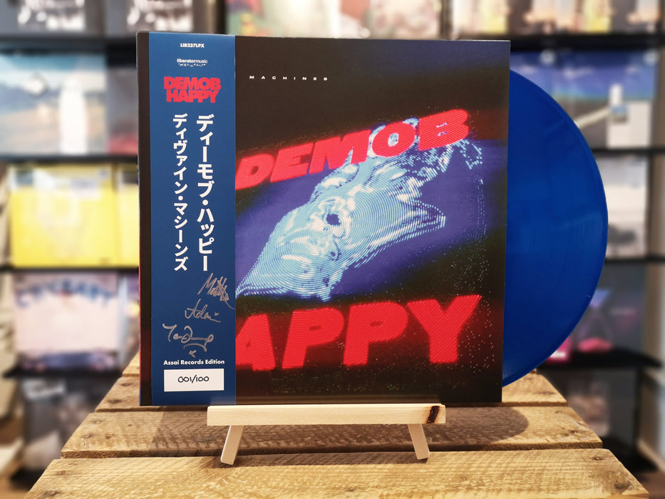 Demob Happy Divine Machines Vinyl LP Signed Transparent Blue Assai Obi Edition 2023