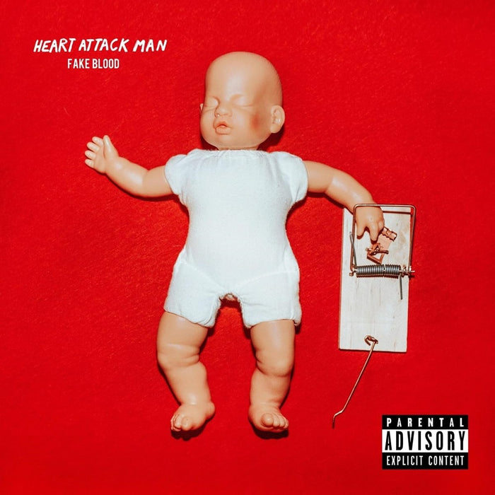 Heart Attack Man Fake Blood Vinyl LP Black and Transparent Red Colour 2023